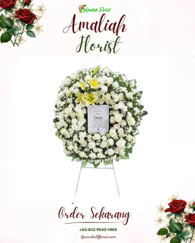 Krans Bunga Duka Cita di Mandisari